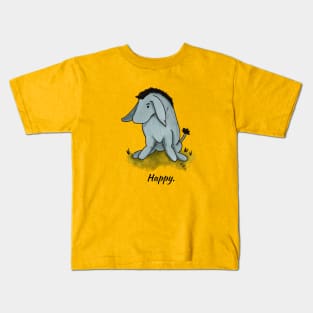 Happy - Eeyore Kids T-Shirt